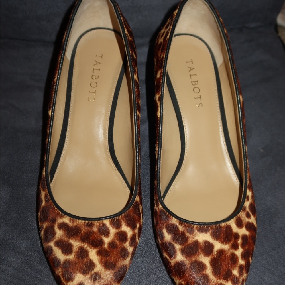 Talbots Brown Leopard Print Heels